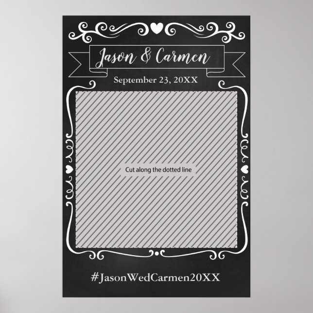 Accessoires de cadre photo de mariage pour tableau (Devant)