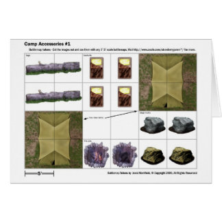 Accessoires de camp - carte symbolique