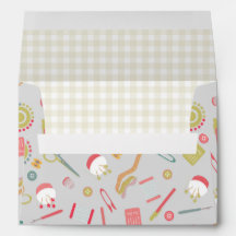 Accessoires de couture Love gris gingham