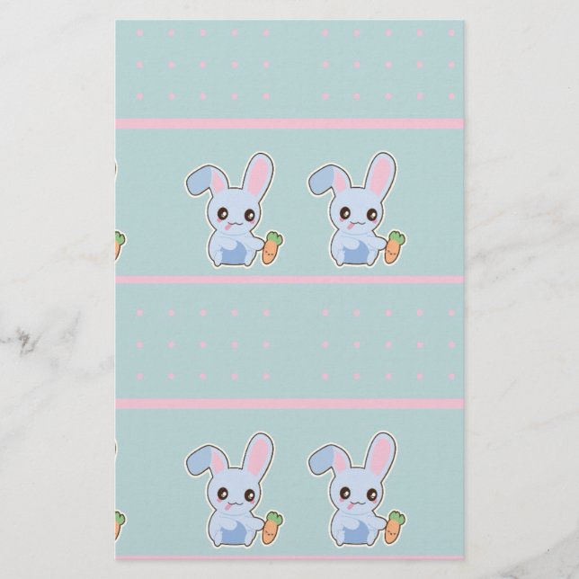 Accessoires de menthe rose Kawaii Bunny personnali (Devant)