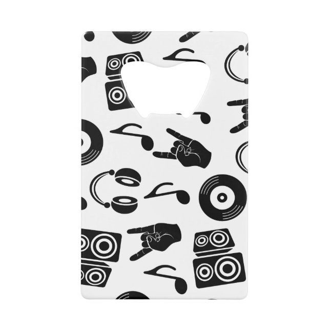 Accessoires musicaux : Motif Vintage monochrome. (Devant)