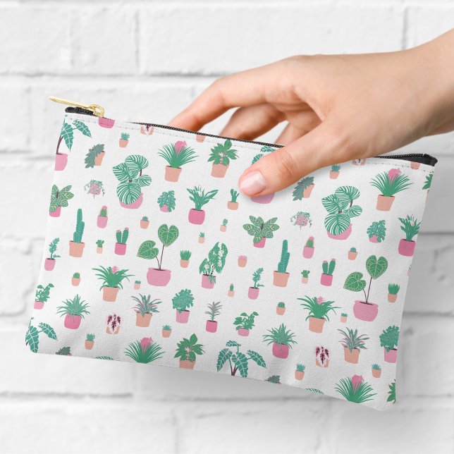 Accessoires Pochette à fermeture éclair à motif de plante d'in (Créateur téléchargé)
