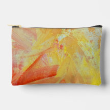 Pochette à fermeture éclair à motif soleil