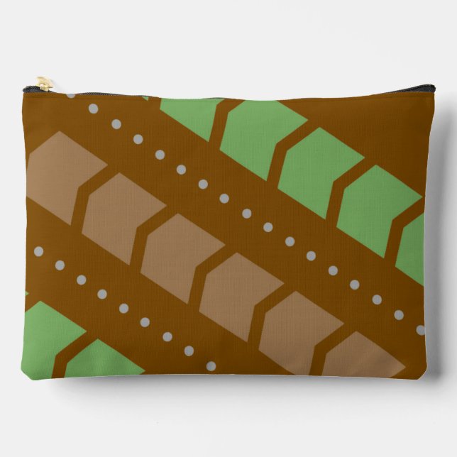 Accessoires Pochette à fermeture éclair motif flèches géométri (Recto)
