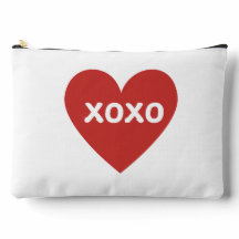 Pochette à fermeture éclair XOXO Heart Make-Up Bag
