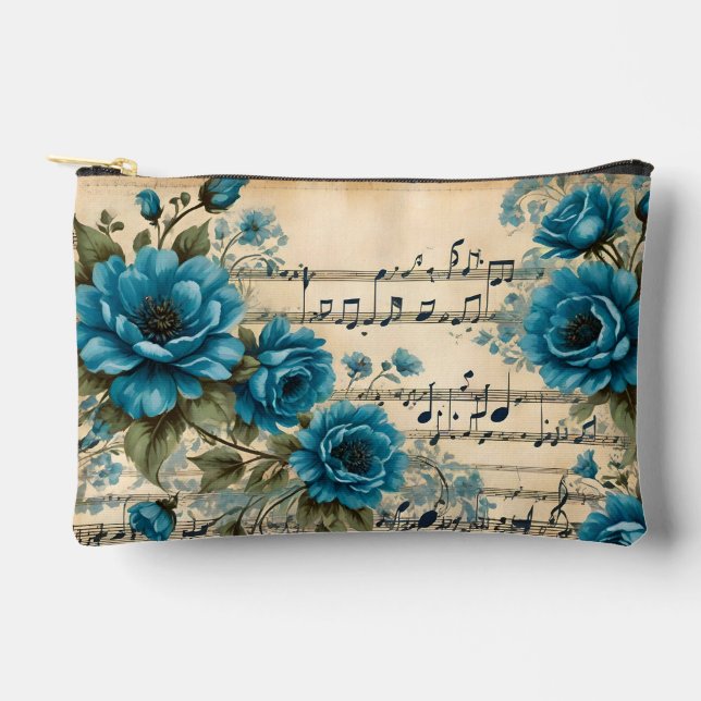 Accessoires Pochette à thème musical floral (Recto)