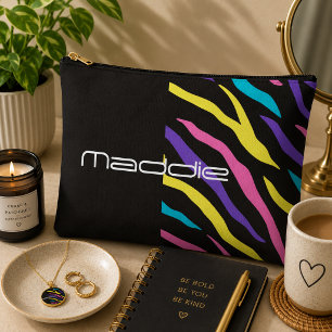 Accessoires Pochette d'accessoires à motif rayures de zèbre co