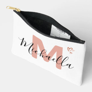 Accessoires Pochette de nom de fille à monogramme minimaliste