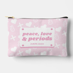 Accessoires Pochette de règles à motif floral rose pastel pour