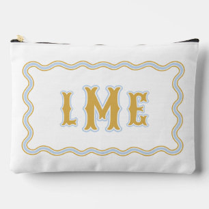 Accessoires Pochette monogramme à dentelle sur mesure jaune et