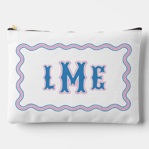 Accessoires Pochette personnalisée à motif monogramme festonné