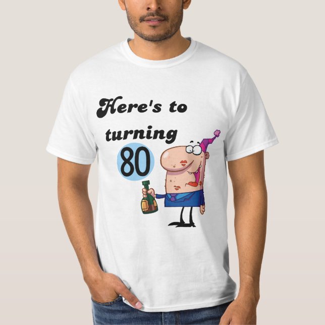 Acclamations à 80 T-shirts et cadeaux (Devant)