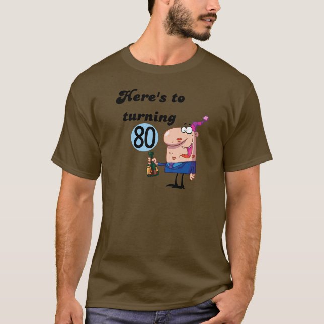 Acclamations à 80 T-shirts et cadeaux (Devant)