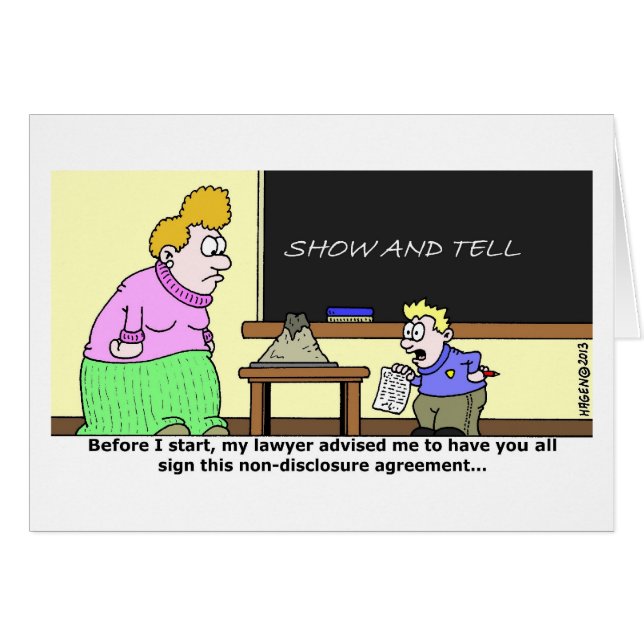 Accord de Non-Révélation (Devant horizontal)