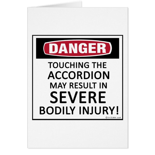 Accordéon de danger (Devant)
