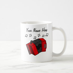 Accordéon Personnalisé Mug Accordioniste Folk Musi
