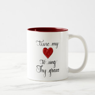 "Accordez mon coeur tasse de Handlettered pour