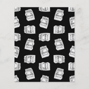 Accordiations vintages Fun Music Art Design Noir