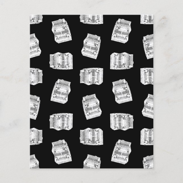 Accordiations vintages Fun Music Art Design Noir (Devant)
