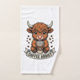 Accro au café Mignon Cow des Highlands Gravure Vin