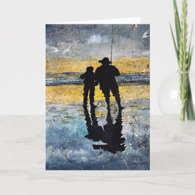 Accroché à un Moment © – Carte d'Art Fin (Devant)