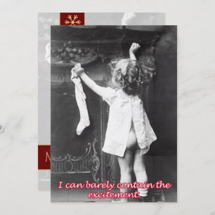 Accrocher Une Bouche, Une Carte De Noël Vintage