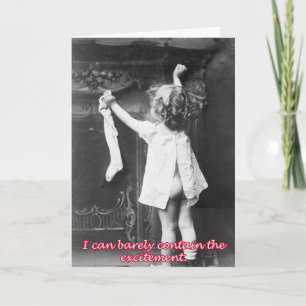 Accrocher Une Bouche, Une Carte De Noël Vintage