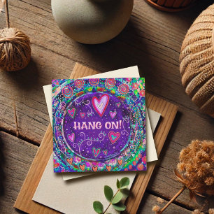 Accrochez-Vous Sur Le Plaisir Purple Encouragement