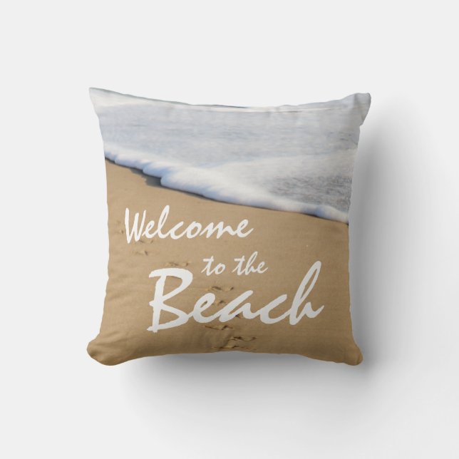 Accueil à la plage et au coussin d'océan (Recto)