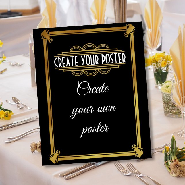 Accueil Art déco Poster créer votre propre affiche (Créateur téléchargé)