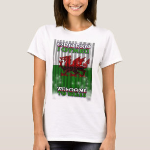 accueil au T-shirt du Pays de Galles pour des