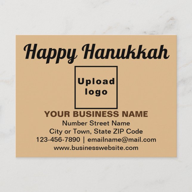 Accueil Business Hanoukka sur carte postale Brown  (Devant)