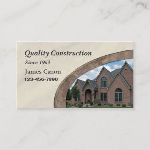 Accueil Carte de visite de rappel ou de constructi