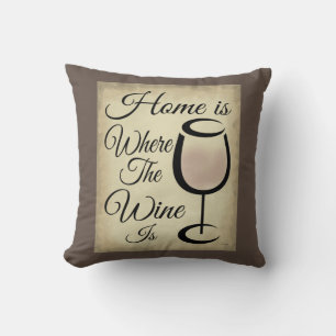 Accueil C'Est Là Que Ce Vin Est Jouer Oreiller Bro