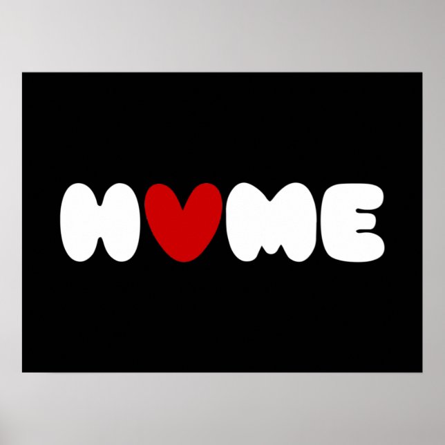 Accueil C'Est Là Que Le Coeur Est Poster (Devant)