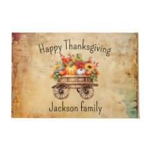 Accueil chaleureux de Thanksgiving - Tapis de port