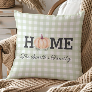 Accueil Citrouille Coussin En vichy Cosy Automne D