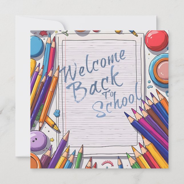 Accueil coloré Retour au design scolaire (Devant)