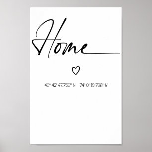 Accueil Coordonnées personnalisées Poster minimali