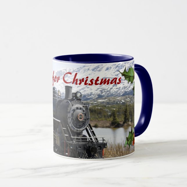 Accueil dans le train pour la Mug de Noël (Devant droit)