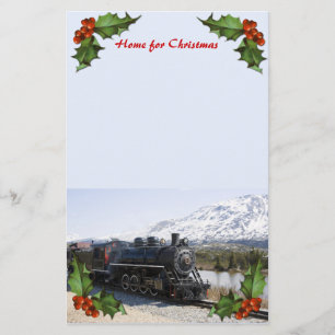 Accueil dans le train pour la papeterie de Noël