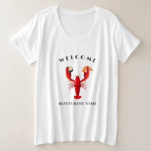 Accueil de fruits de mer modernes Lobster sushi no (Design devant)