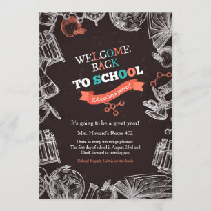 Accueil de nouveau au faire-part d'école