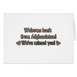 Accueil de retour d'Afghanistan
