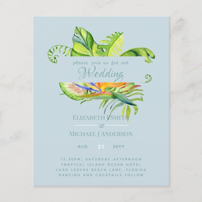 Accueil Feuille Tropical le moins cher Mariage Lua (Devant)