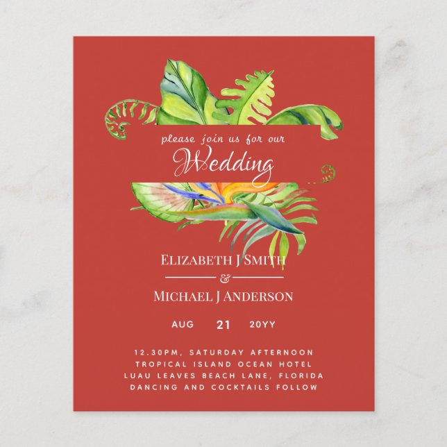 Accueil Feuille Tropical le moins cher Mariage Lua (Devant)