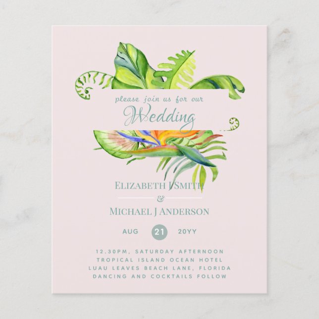 Accueil Feuille Tropical le moins cher Mariage Lua (Devant)