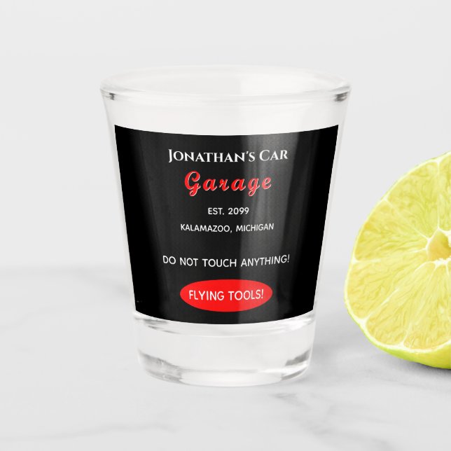 Accueil Garage Voiture Mécanique Verre Shot Verre (Devant)