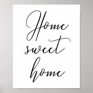 Accueil home sweet home Poster