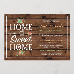 Accueil Maison sucrée Floral Invitation au réchauf
